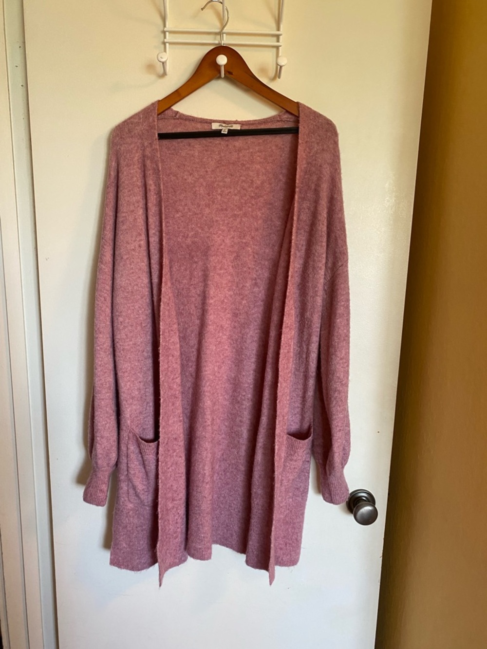 Madewell Dusty Rose Open-Front Cardigan Women’s Medium